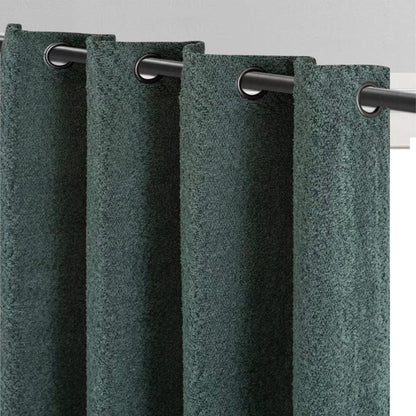 Boucle Textured Grommet Window Curtain Panel, 54x84 Inches