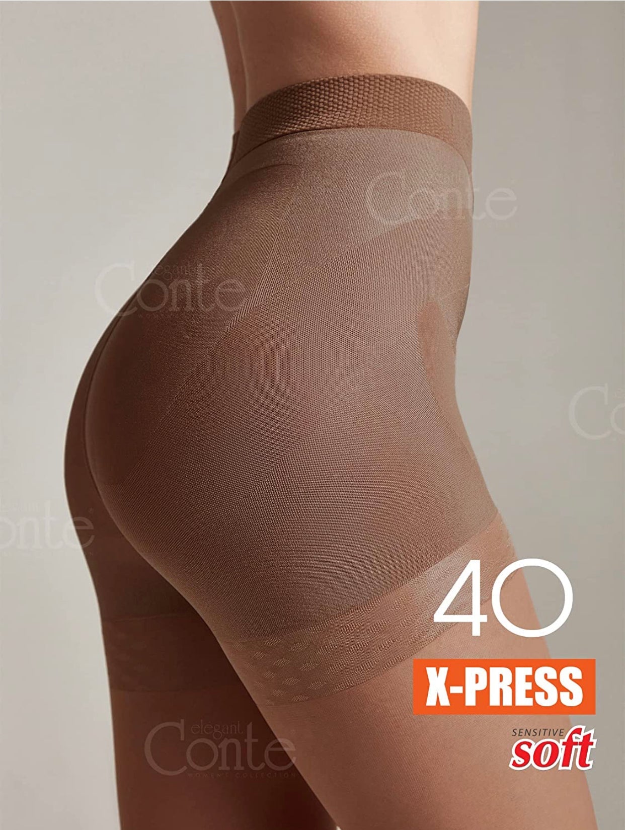 Conte X-Press Soft 40 Den - 5 Modelling Belts Control Top Women's Tights (8С-69СП)