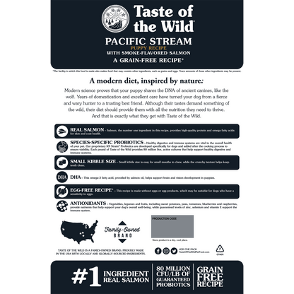 Taste of the Wild Puppy Pacific Stream Salmon Canine Food