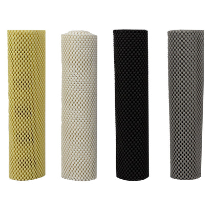 Home Basics Non-Adhesive Rubber Shelf Grip Liner, 12x60 Inches, One Roll, Asst Colors
