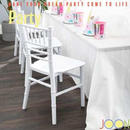 JOON 2 Pack Kids Tiffany Chiavari Chairs, 25x13x14.5 Inches
