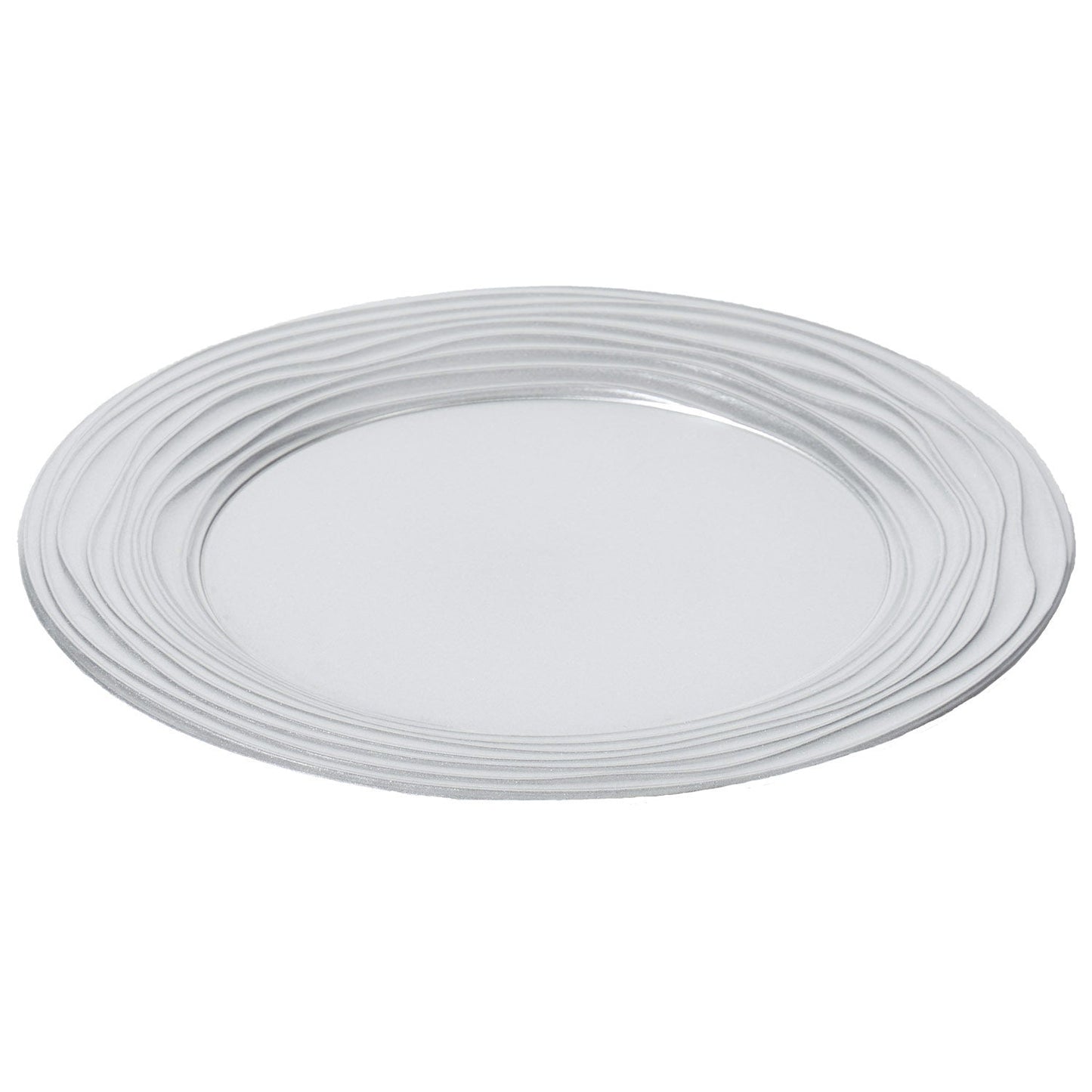 Sophia Grace Charger Plate, Regal Silver, 12-Inches
