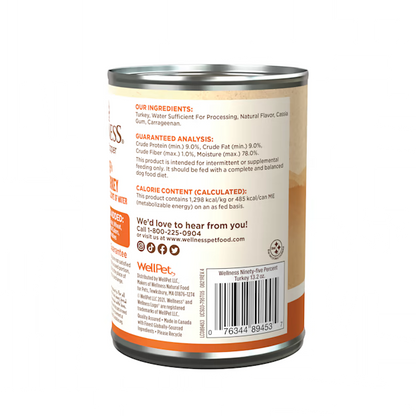 Wellness Adult 95% Turkey Wet Dog Food (13.2oz)