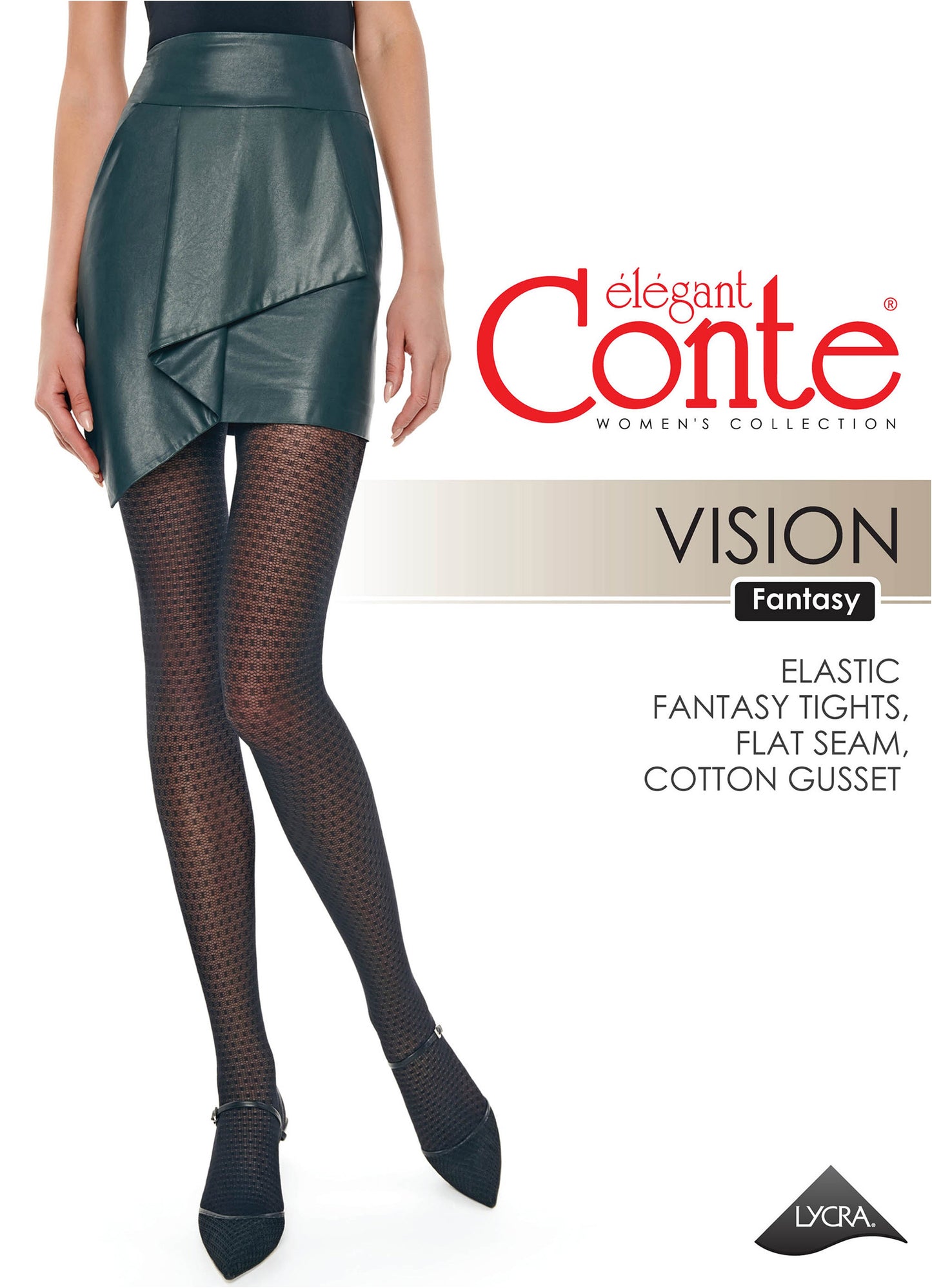 Fantasy Tights Conte Vision - Geometric Dots Pattern