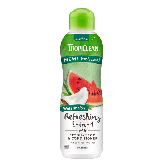 Tropiclean Watermelon Refreshing Dog Shampoo (20oz)