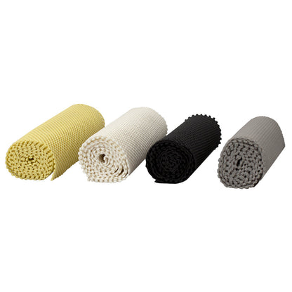 Home Basics Non-Adhesive Rubber Shelf Grip Liner, 12x60 Inches, One Roll, Asst Colors