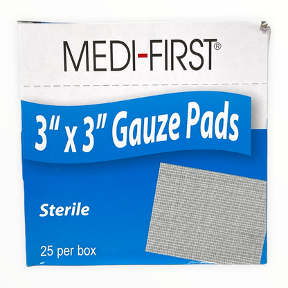 Sterile Gauze Pads 3” x 3”