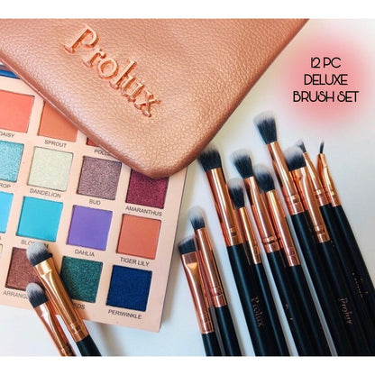 Deluxe 12 Piece Eye Makeup Brush Set