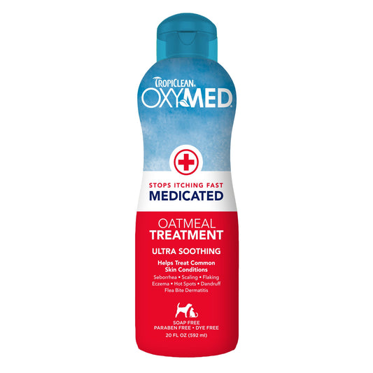 Tropiclean OxyMed Oatmeal Treatment Pet Shampoo (20oz)