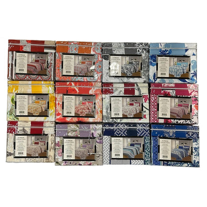 PREMIUS Supreme Collection Wrinkle-Free Microfiber Sheet Set, Assorted Prints