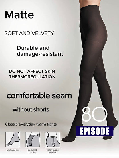 Conte Episode 80 Den - Microfibra Opaque Women's Tights (8С-40СП)