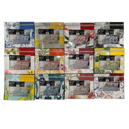 PREMIUS Supreme Collection Wrinkle-Free Microfiber Sheet Set, Assorted Prints