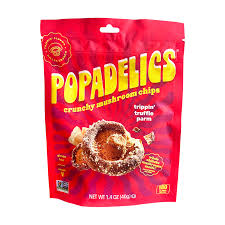Popadelics - Thai Chili Mushroom Chips, 1.4 oz (Pack of 6) - Gluten-Free Snack