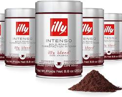 Illy Caffe Coffee - Dark Roast - Ground - 8.8 Oz - Case of 6