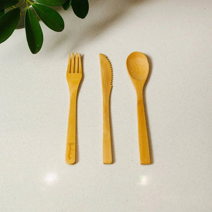 Bamboo Utensil — Fork, Knife, or Spoon