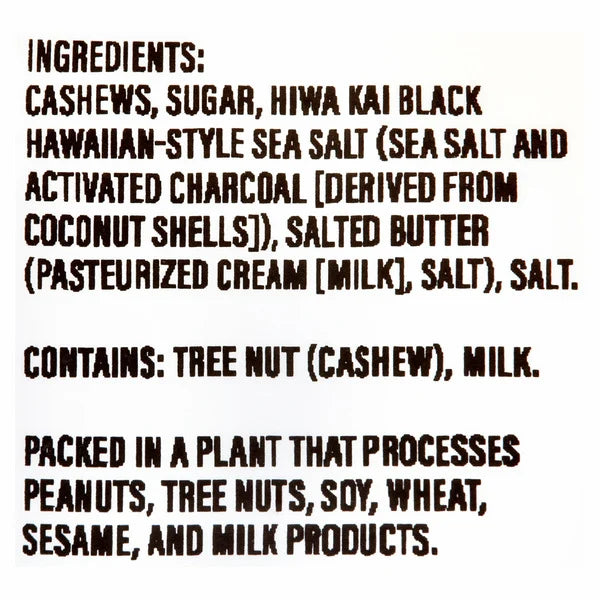Black Lava Cashews