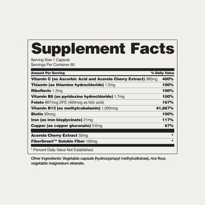 Iron Builder with Vitamins B & C Absorption Boosters