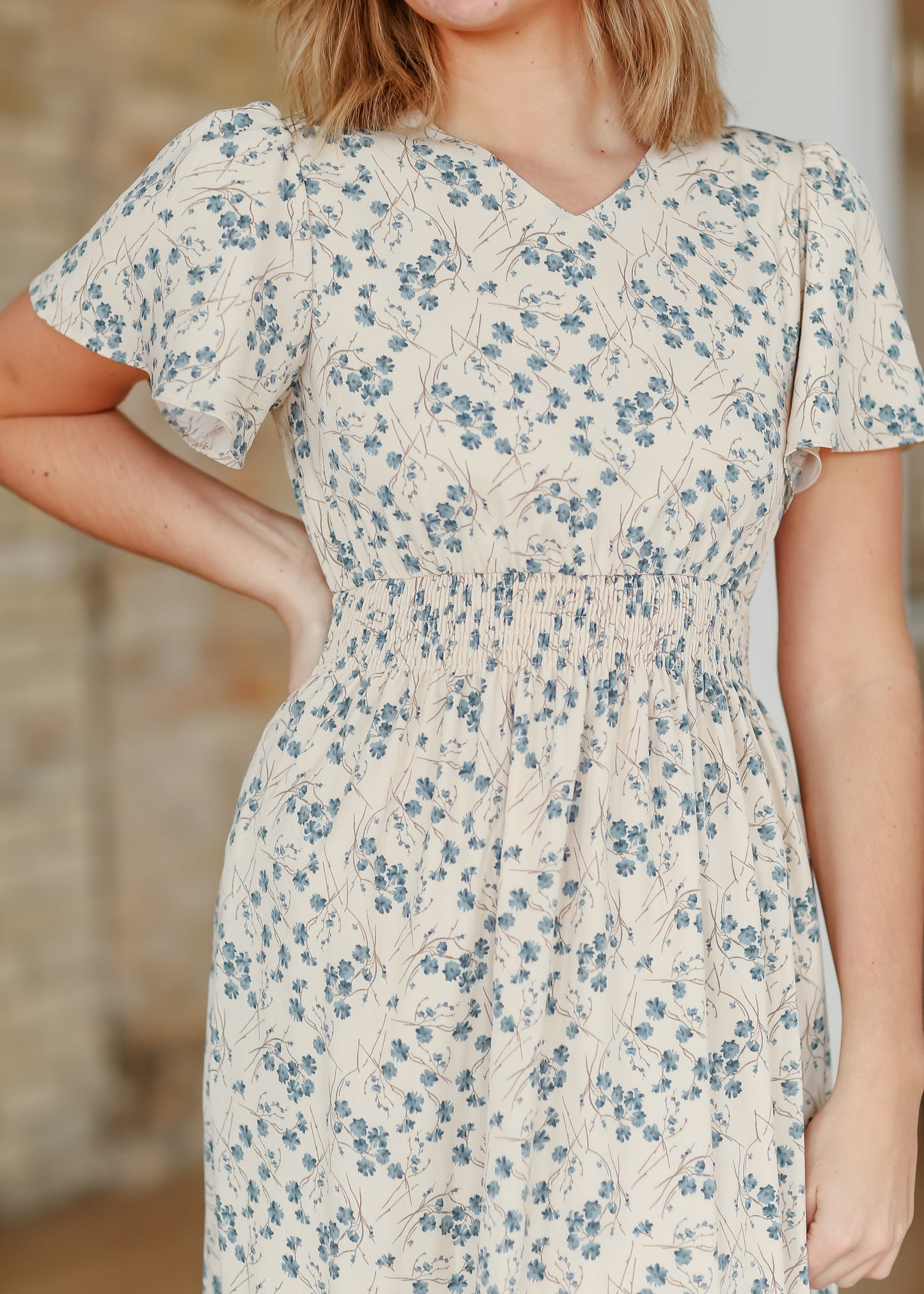 Isabella V-Neck Floral Maxi Dress - FINAL SALE