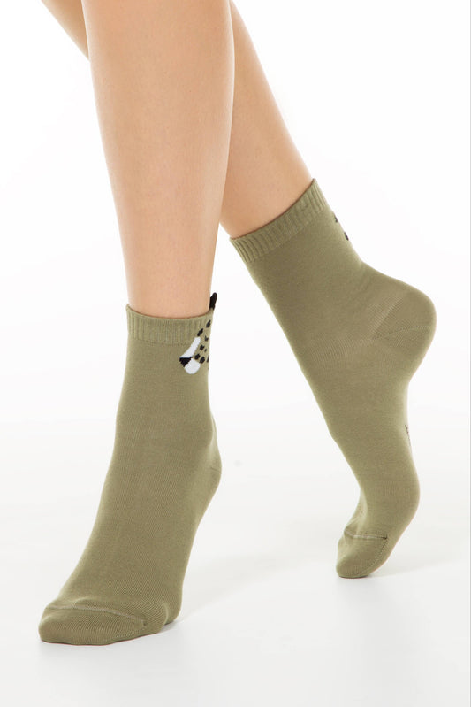 Cotton Socks Conte Classic 249 - Picot "Leopard"