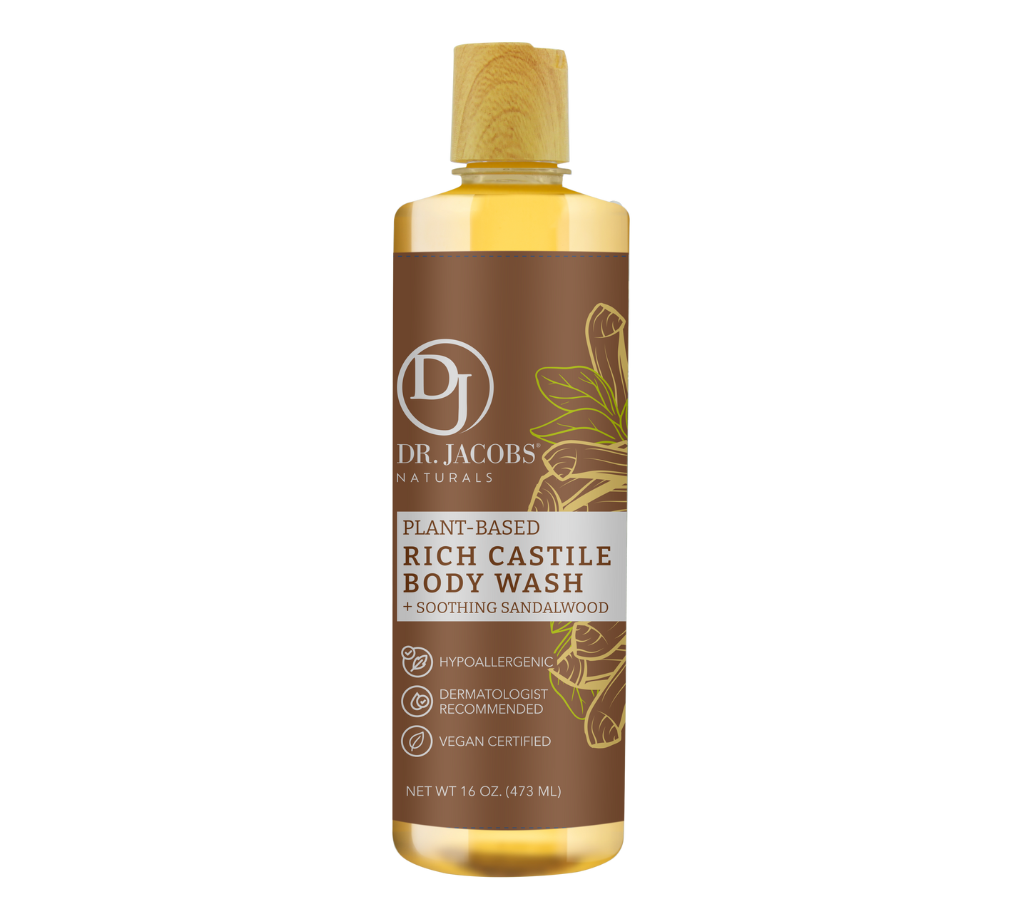 Sandalwood Castile Body Wash (All American)
