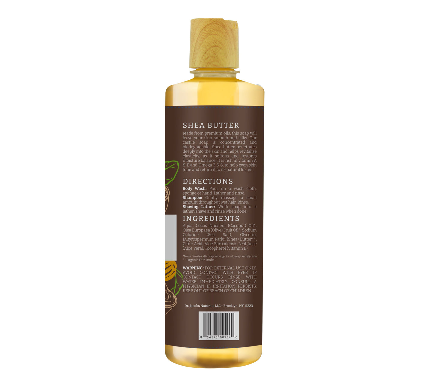 Shea Butter Castile Body Wash (All American)