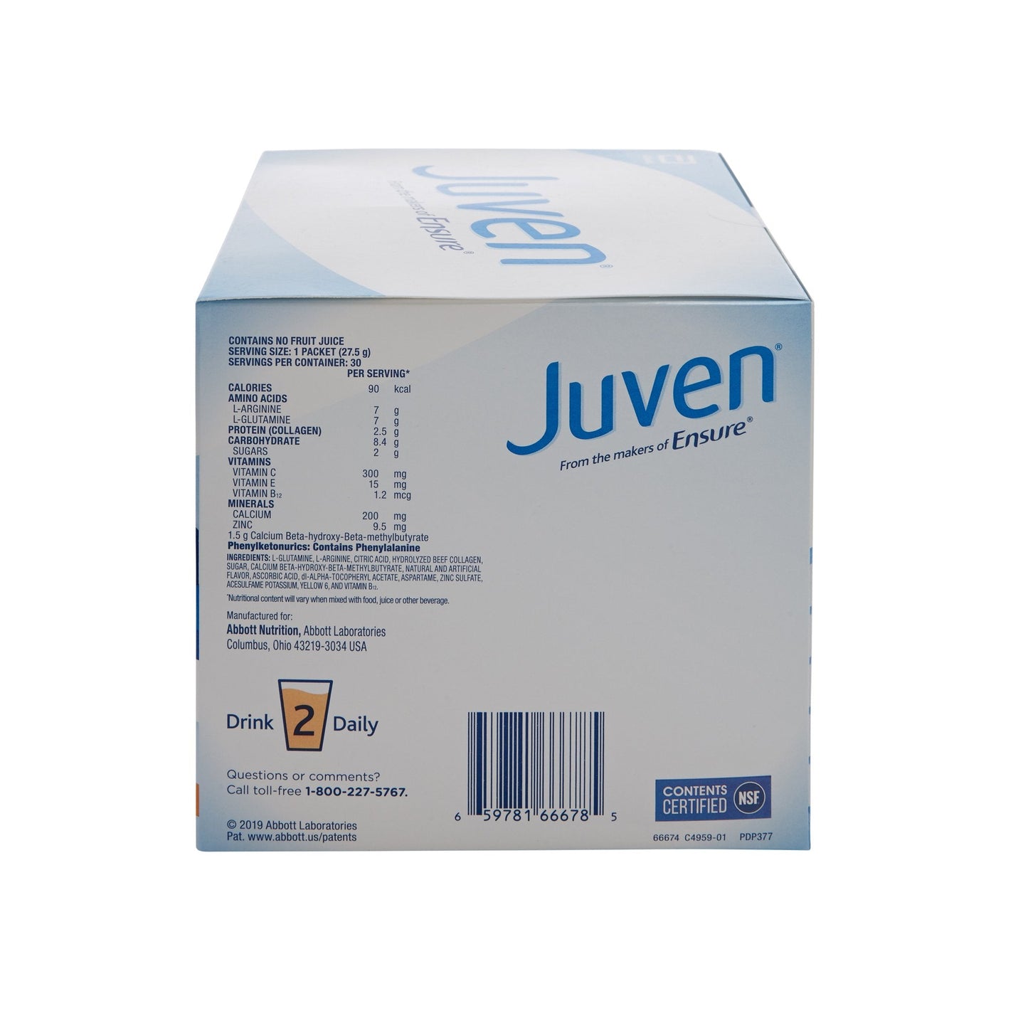 Juven Therapeutic Nutrition Drink Mix, Orange Flavor