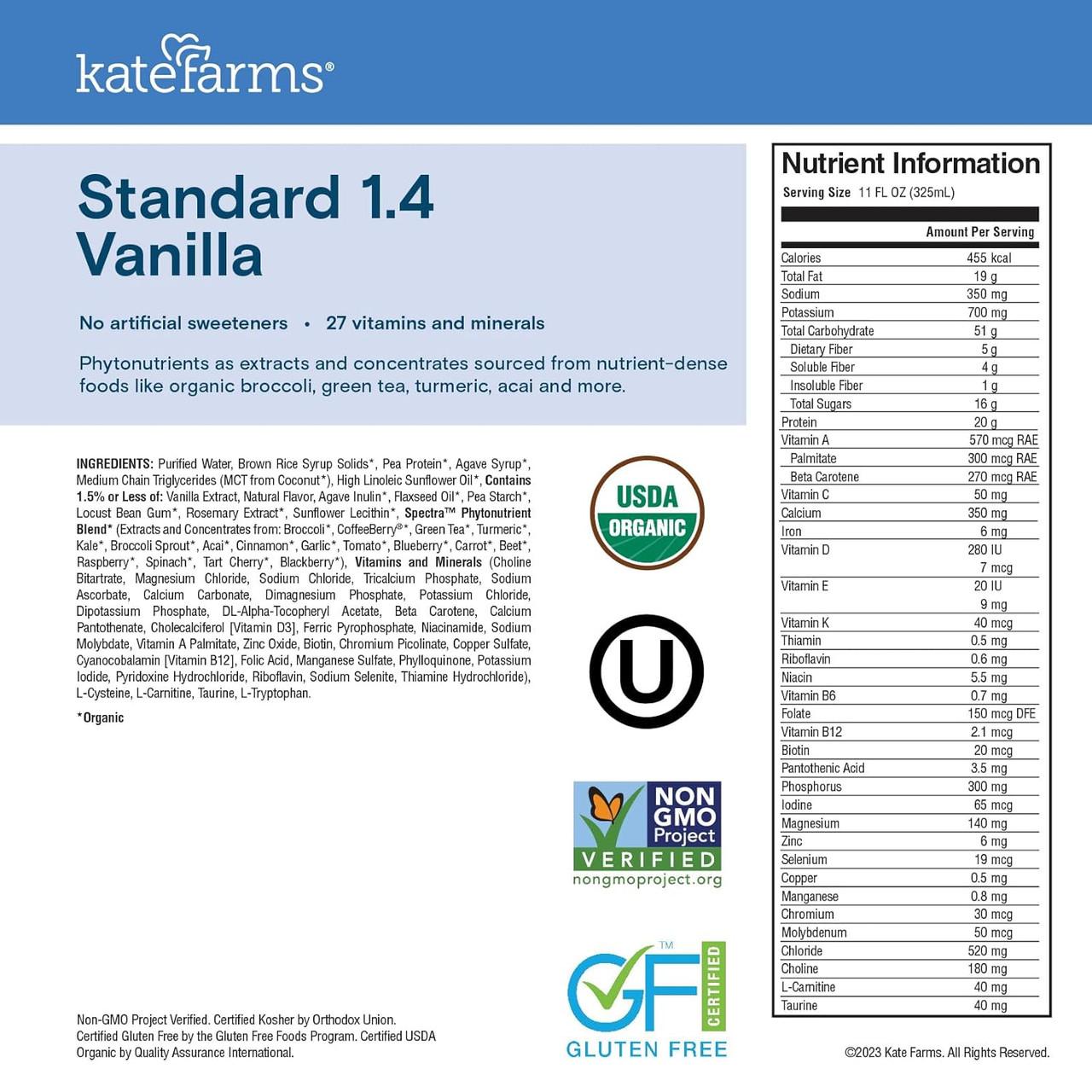 Kate Farms Standard Formula 1.4, Vanilla