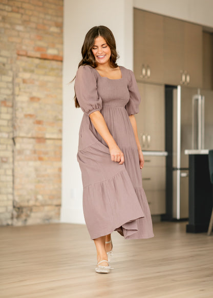Kayleen Gauze Maxi Dress - FINAL SALE