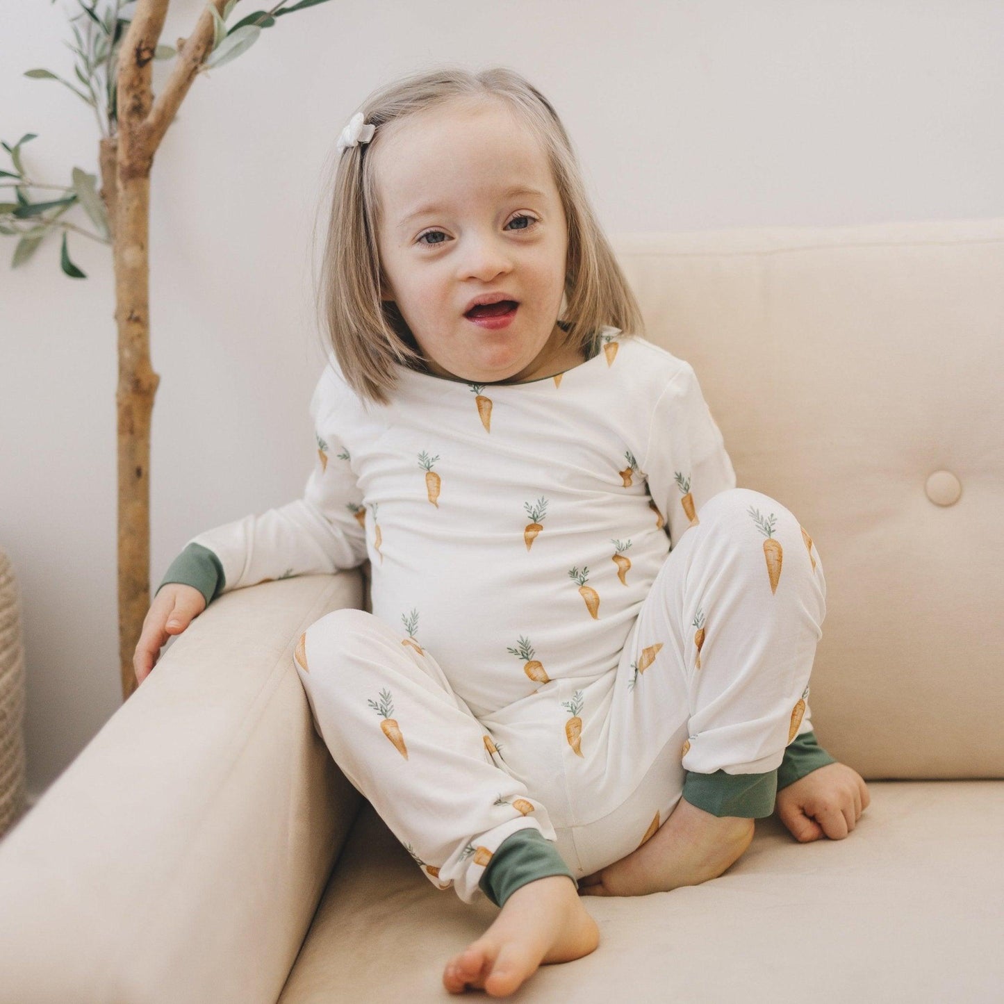 Keep Calm and Carrot On 2pc Bamboo Pajamas