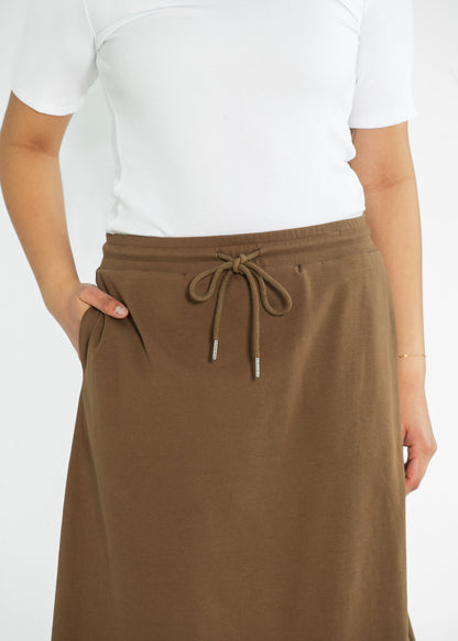 Kelly Drawstring Midi Skirt