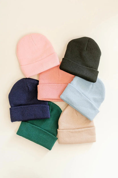 Knit Baby Beanie Hat for Fall and Winter - Newborn to 24 months