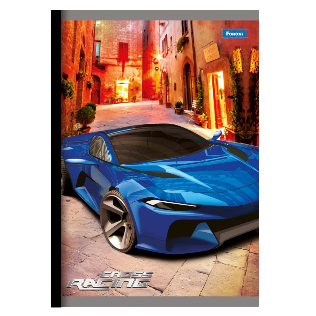 Sports Car Spiral Notebook (8.5″×11″, 80 hojas)