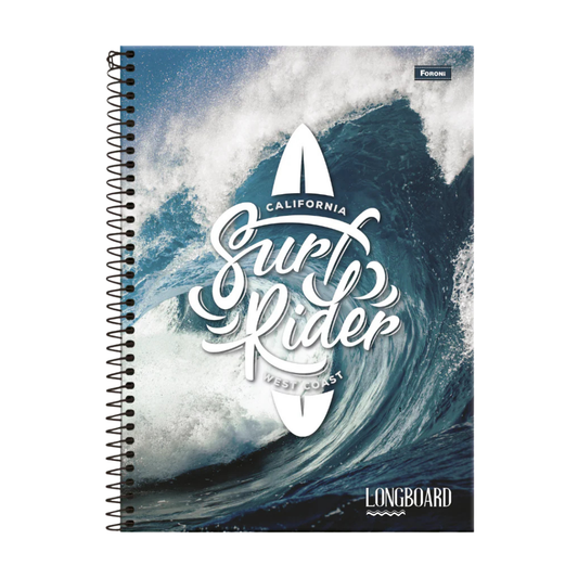 Surf Rider Spiral Notebook (8.5″×11″, 80 hojas)