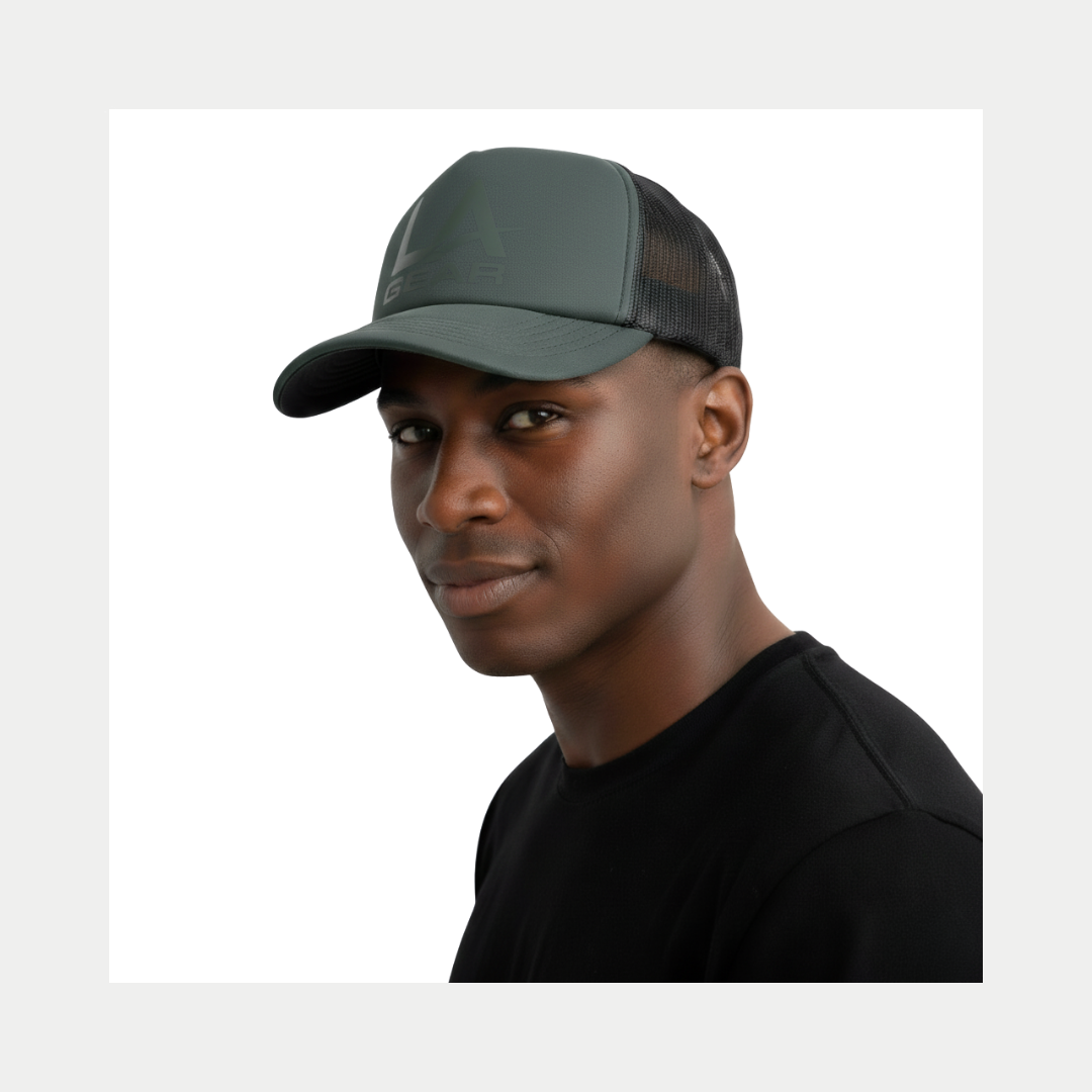 LA Gear Foam Trucker Hat | Sage