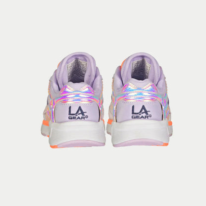 LA Gear Kids Catapult Light-Up Lowtop | Purple x Orange