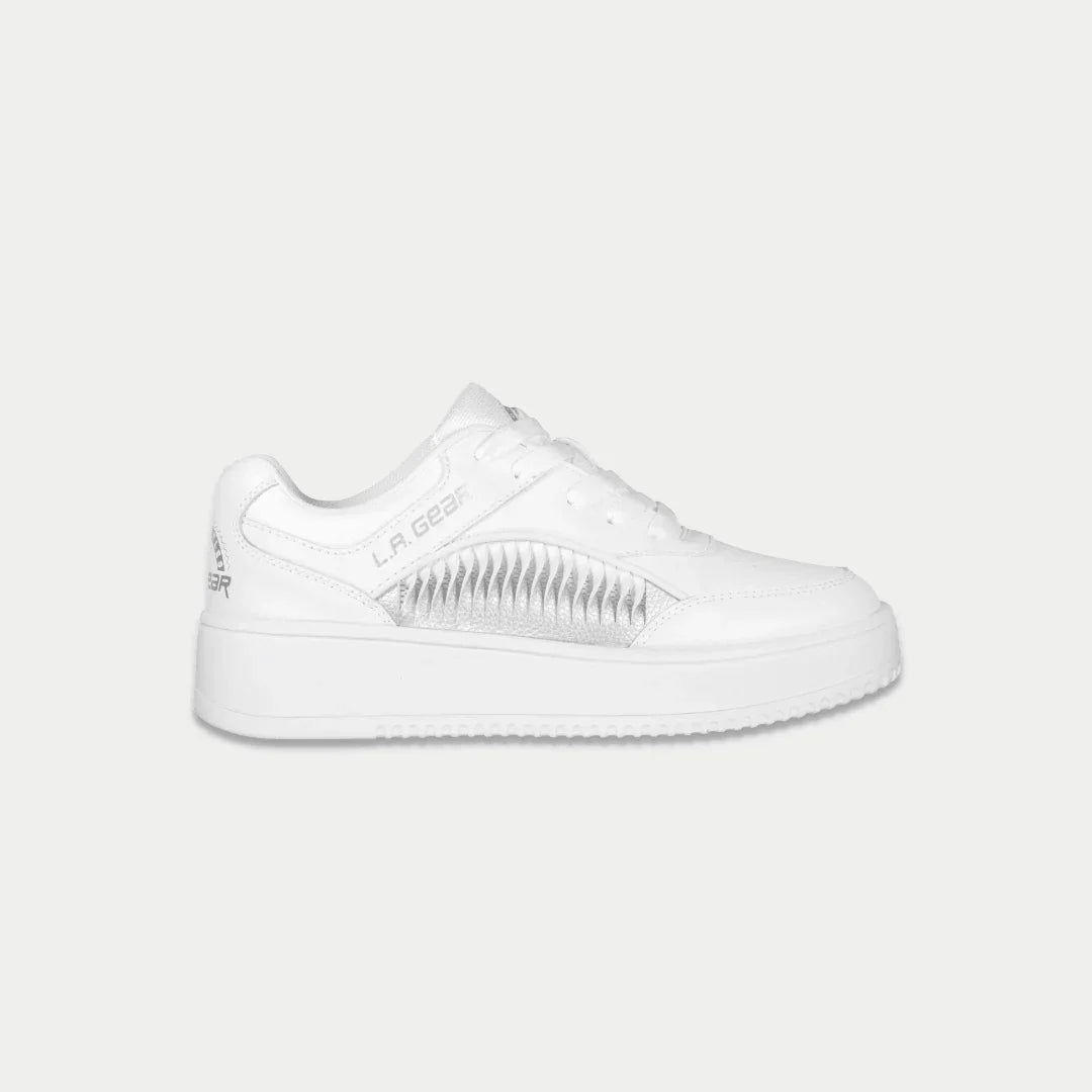 LA Gear Kids Flame Lowtop | White