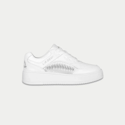 LA Gear Kids Flame Lowtop | White
