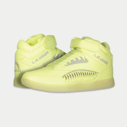 LA Gear Women’s Flame Hightop | Neon Yellow Glow