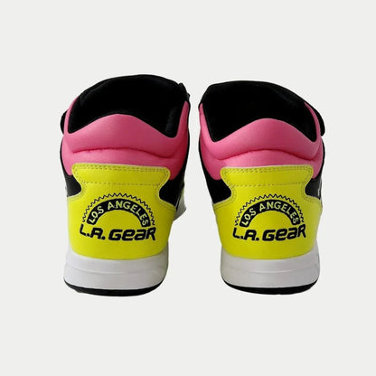 LA Gear Women's Flame Retro Hightop | Black x Pink x Lime