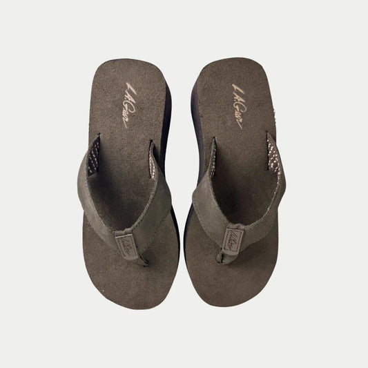LA Gear Women’s Malibu Flip-Flop | Brown Wedge