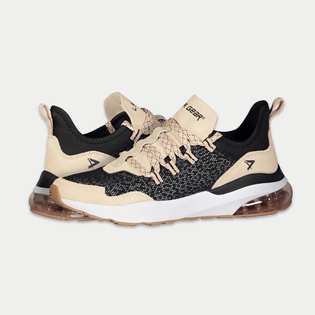 LA Gear Women’s Runyon Lowtop | Black x Pink