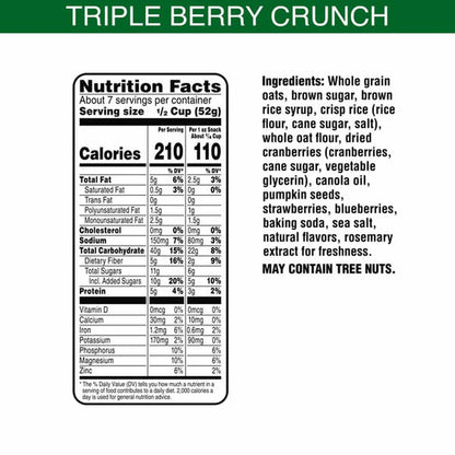 Bear Naked Granola - Triple Berry Crunch, 12 Oz. (Pack of 6)