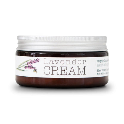 Lavender CREAM - Aromatherapy Hand & Body Cream -Lotion 8 oz or 16 oz