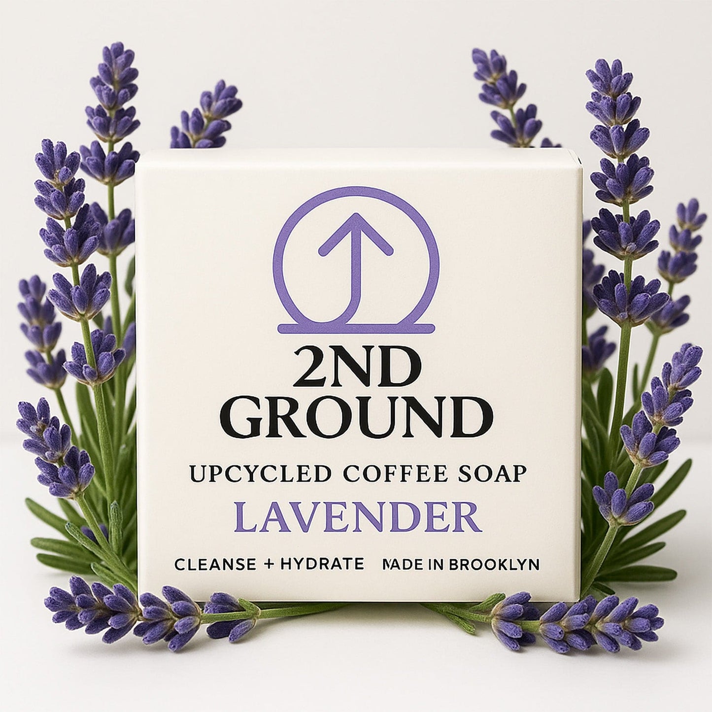Lavender Upcycled Coffee Soap – Cleanse + Hydrate