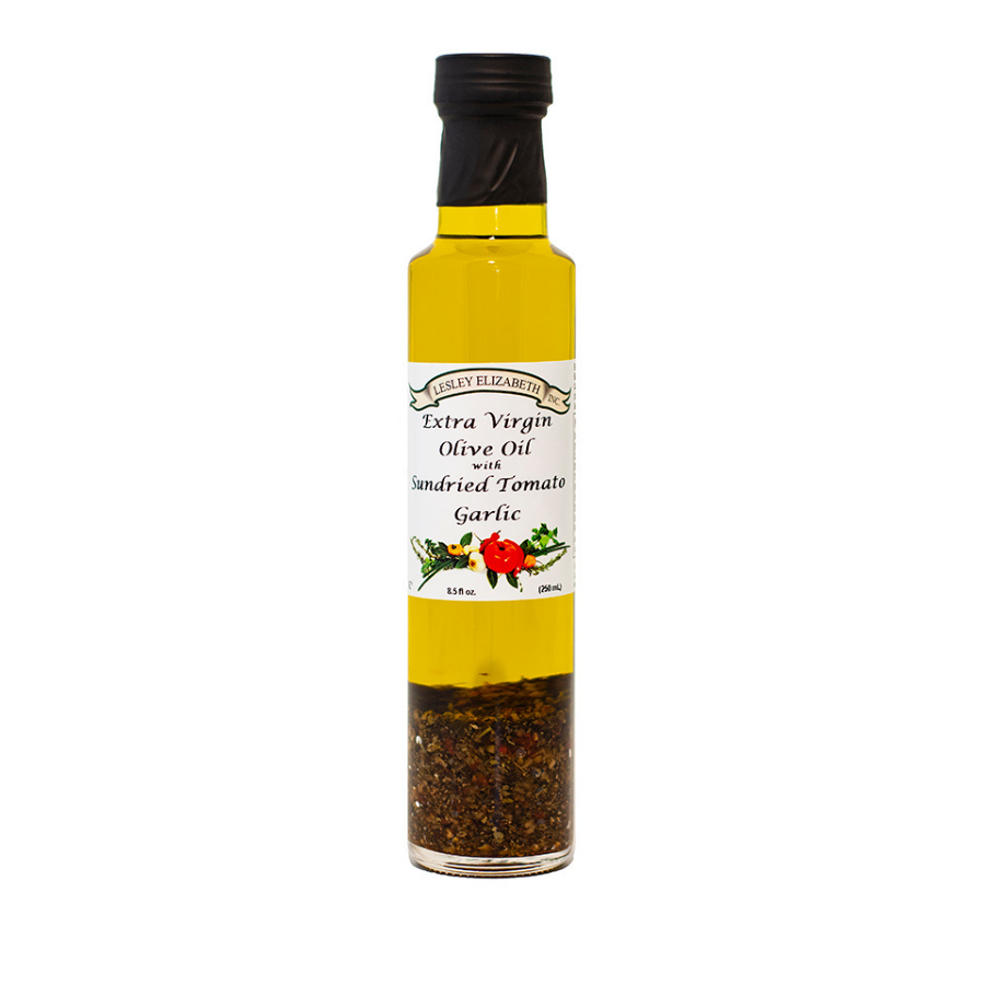Lesley Elizabeth Extra Virgin Olive Oil with Sundried Tomato & Garlic, Dorica (250mL)