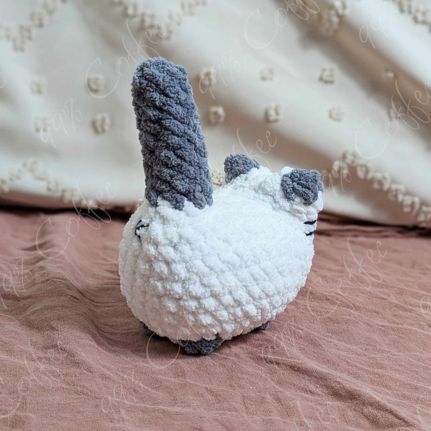Chubby Siamese Loaf Cat Plushie