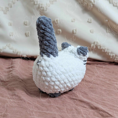 Chubby Siamese Loaf Cat Plushie