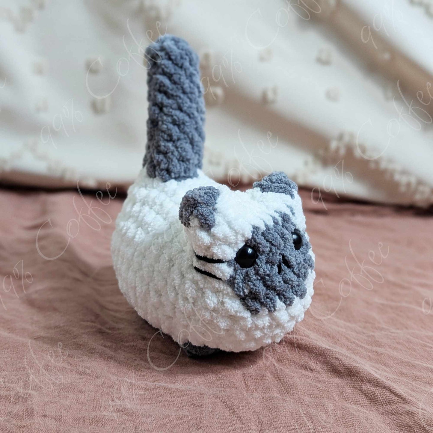Chubby Siamese Loaf Cat Plushie