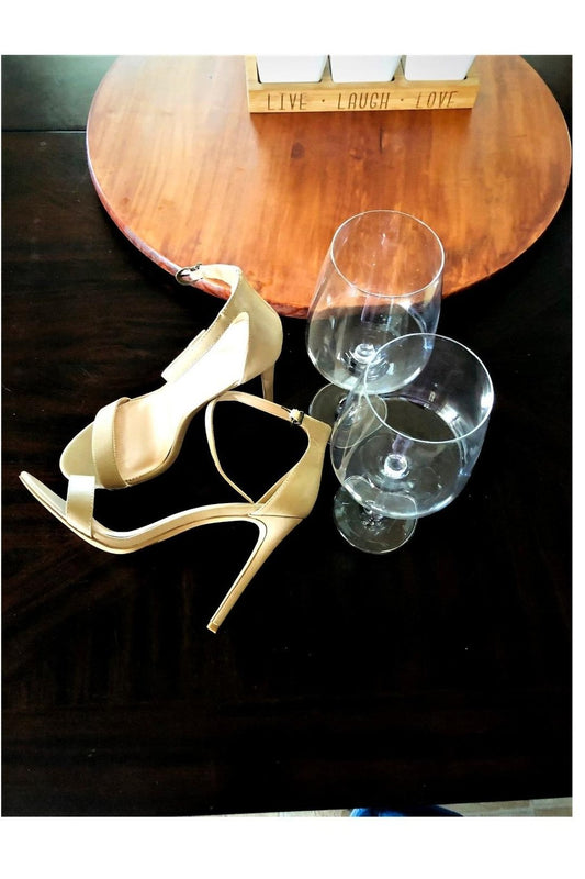Beige Statement Heels
