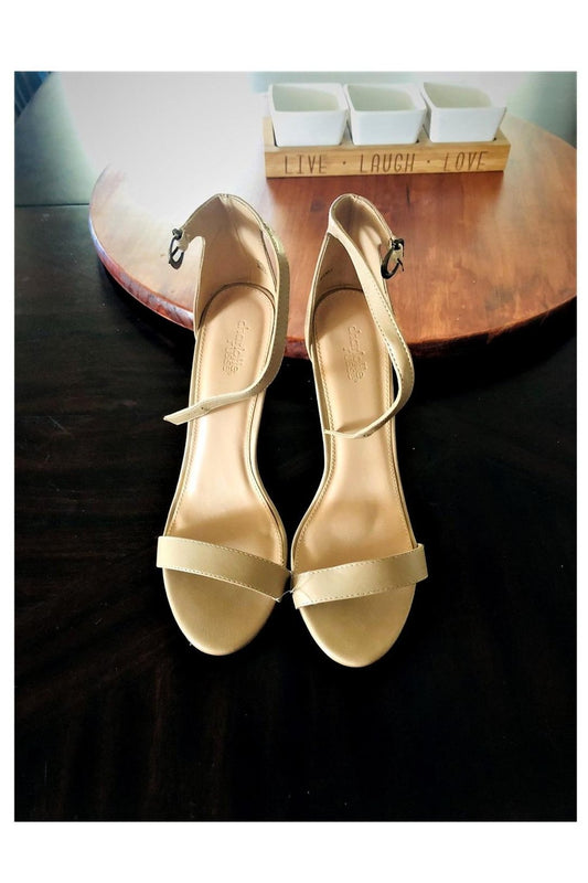 Beige Statement Heels